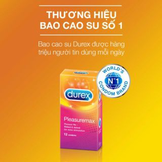 [ SIÊU RẺ ] Bao cao su Durex Pleasuremax 12 bao [ SHOP YÊU THÍCH ]