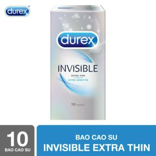 [ SIÊU RẺ ] Bao cao su Durex Invisible 10 bao giá sỉ