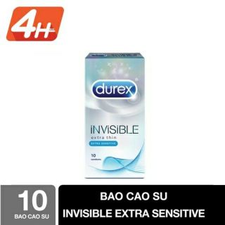[ SIÊU RẺ ] Bao cao su Durex Invisible 10 bao