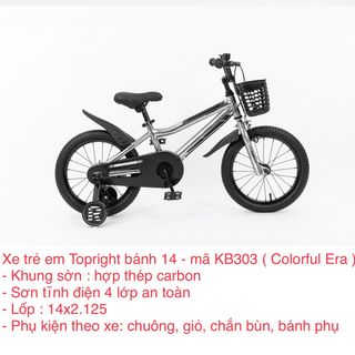 XE ĐẠP TRẺ EM TOPRIGHT COLORFUL ERA - size 14, 16, 18