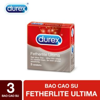 [SIÊU RẺ] Durex FETHERLITE Ultima HỘP 3 CÁI Á