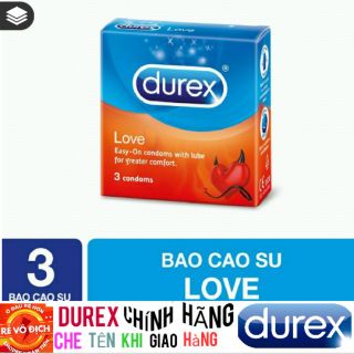 [ SIÊU RẺ ] Bao cao su Durex Love 3 bao [ YÊU THÍCH ] giá sỉ
