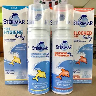 BÌNH XỊT NƯỚC MUỐI BIỂN STERIMAR BABY 100ML CAM