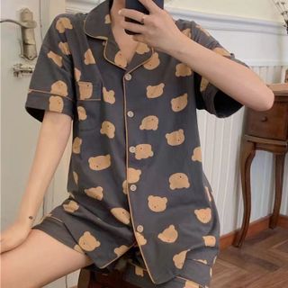 Bộ Ngủ Pijama Mặc Nhà Cộc Tay Thoáng Mát Thấm Hút Mồ Hôi Siêu Tốt Họa Tiết Dễ Thương rose Store