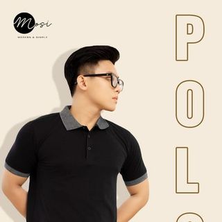 Áo thun nam Polo phối viền cao cấp MOSI cổ bẻ chất liệu cotton thoáng mát trẻ trung động chuẩn form đủ màu