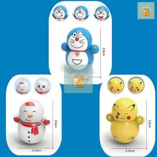 Lật Đật Mini Squid Game Doraemon Doremon Ông Già Noel Người Tuyết Pikachu Phi Hành Gia Dễ Thương Cho Bé Trai Gái Vikitoy