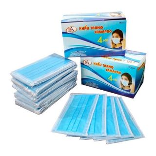 Khẩu trang y tế Famapro 4 lớp 50 cái/ Hộp - Xanh giá sỉ