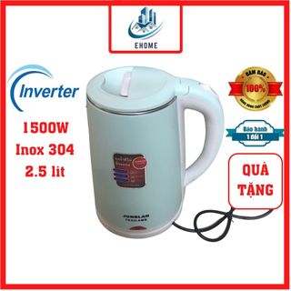 Ấm siêu tốc thái lan 2 lớp inox 304 Bình đun nước siêu tốc 2,5 lít công suất 1500w công nghệ inverter giá sỉ