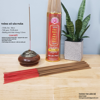 Nhang Quế Thơm Dịu Nhẹ - Bó 500 cây An Lộc Phát