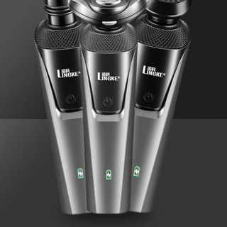 Máy cạo râu Lingke 3 lưỡi kép đa năng 3 trong 1 cạo sát sạch êm, chống nước