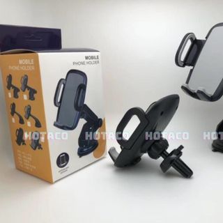 {2 in 1} Giá đỡ điện thoại ô tô, giá kẹp điện thoại, giá kẹp điện thoại Iphone, giá kẹp điện thoại lỗ thông gió