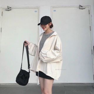 Áo khoác kaki nữ cánh dơi 1 lớp