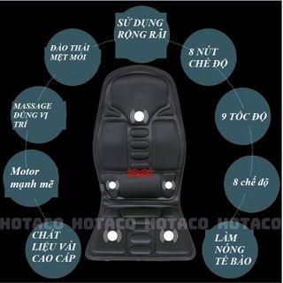 Ghế massage, nệm massage, đệm massage ô tô, xe hơi, ghế massage văn phòng