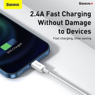 Cáp sạc USB to IPHONE Baseus Superior Series Fast Charging Data Cable cho iPhone/ iPad (2.4A, 480Mbps, Fast charge, ABS/ TPE Cable)