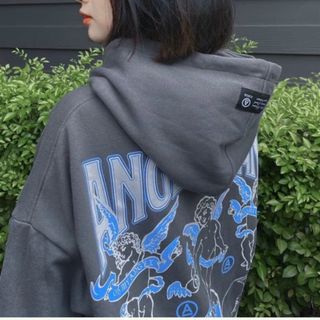 Áo khoác logo in, nón 2 lớp rộng form 70kg