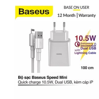bộ sạc nhanh 10.5w baseus speed mini