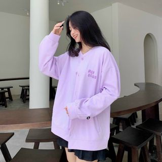 Áo khoác bomber logo thêu chữ MIF CLUB