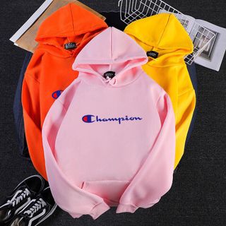 Áo Hoodie nam nữ 𝗙𝗥𝗘𝗘𝗦𝗛𝗜𝗣Áo khoác Hoodie nam nữ Hồng Champion form rộng kute unisex