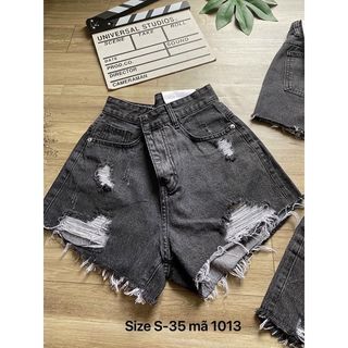 Quần Short Jeans Nữ xám Rách Bigsize Size Lớn Ms 1012 giá sỉ