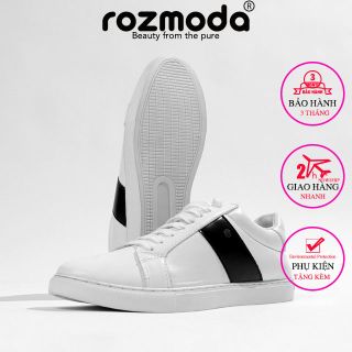 [HCM - SHIP HỎA TỐC]Giày thể thao nam trắng kiểu dáng đơn giản năng động 2021 Rozmoda GI01 giá sỉ