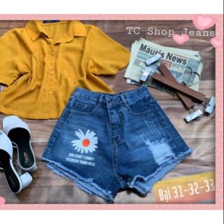 QUẦN SHORT NỮ SIZE LỚN IN HOA CÚC giá sỉ