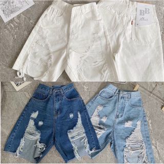 SHORT NGỐ BIGSIZE RÁCH LỚN, QUẦN LỬNG SIZE TO JEANS CAO CẤP ms 4205 4207 giá sỉ