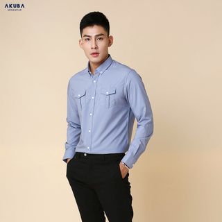 ÁO SƠ MI TAY DÀI AKUBA 01M5013