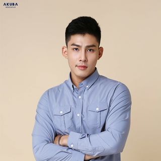 ÁO SƠ MI TAY DÀI AKUBA 01M5013