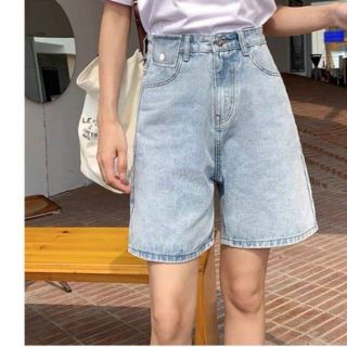 Quần Short Ngố Nữ Ống Rộng Bigsize Nắp Kiểu Size Lớn Quần bò lửng TCshopjean Ms 100