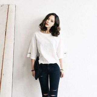 Quần Jeans Nữ Đen Rách Thời Trang Rách 4 Đường Size 26 đến 35