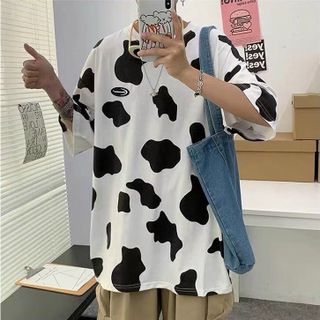Áo thun nữ 𝗙𝗥𝗘𝗘𝗦𝗛𝗜𝗣Áo thun TRẮNG BÒ SỮA nữ freesize unisex cute hàn quốc dễ thương cao cấp giá rẻ.