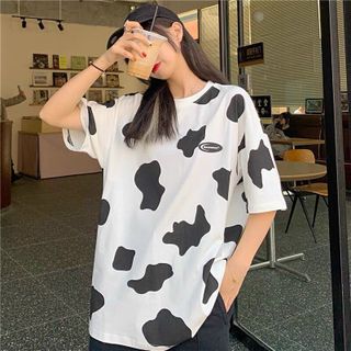 Áo thun nữ 𝗙𝗥𝗘𝗘𝗦𝗛𝗜𝗣Áo thun TRẮNG BÒ SỮA nữ freesize unisex cute hàn quốc dễ thương cao cấp giá rẻ.