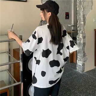Áo thun nữ 𝗙𝗥𝗘𝗘𝗦𝗛𝗜𝗣Áo thun TRẮNG BÒ SỮA nữ freesize unisex cute hàn quốc dễ thương cao cấp giá rẻ.