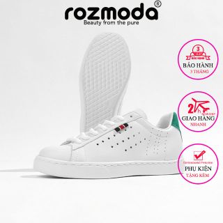[HCM - SHIP HỎA TỐC]Giày thể thao nữ trắng phong cách Hàn Quốc dễ thương năng động Rozmoda GI08 giá sỉ