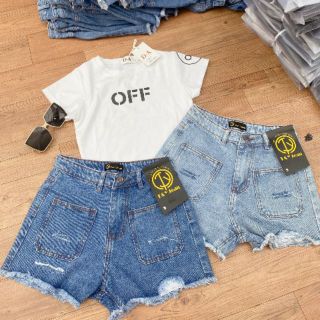 QUẦN SHORT NỮ SIZE NHỎ TÚI VUÔNG RÁCH T&Y