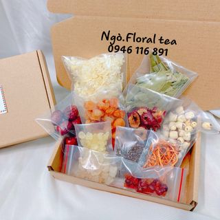 Set chè dưỡng nhan - nguyên liệu dưỡng nhan đủ vị