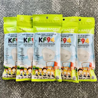 Khẩu trang trẻ em KF94 Đồng Xanh