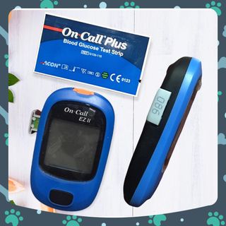 Hộp 25 Que Thử Đường Huyết Tiểu Đường On Call EZ II , Niêm Phong Riêng Từng Que (Tặng 25 Kim Chích )