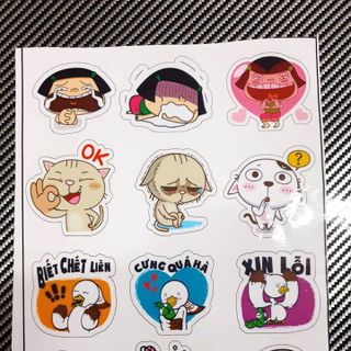 Tem dán sticker dán xe, điện thoại, máy tính Tem titan