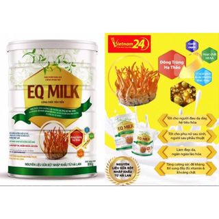 [Chính Hãng] Sữa Nghệ ,Đông Trùng Hạ Thảo , EQ Milk ,Bổ Sung Sữa Non , Nano curcumin ,Đông Trùng Hạ Thảo H/400gram)