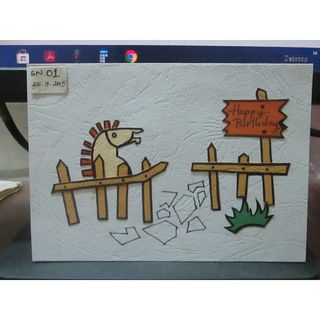 Thiệp handmade HAPPY BIRTHDAY cực xinh