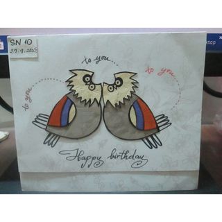 Thiệp handmade HAPPY BIRTHDAY cực xinh