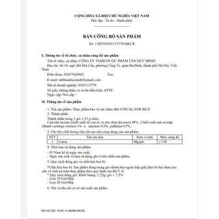 Hộp Canxi Unical For Rice Vua Canxi Nhật Bản Siêu Hấp Thụ, Ngừa Loãng Xương, Tăng Chiều Cao Hộp 20 Gói