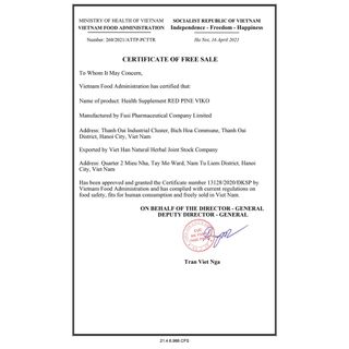 Tinh Dầu Thông Đỏ Redpine Viko Việt - Hàn (H/90 viên) - Có Bảo Hiểm Sản Phẩm