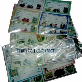 Sét Nhãn vở học sinh 25 cái/ 15K