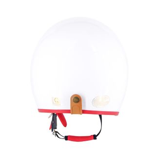 Mũ bảo hiểm SRT 3/4 nữ màu trắng lót màu - kèm lưỡi trai