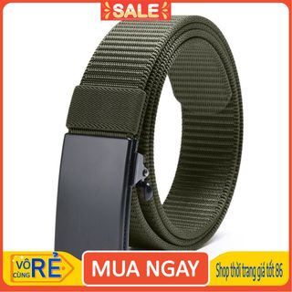 Thắt Lưng Nam Vải Dù Bền Chắc khóa hợp kim chông gỉ họa tiết độc lạ sang trọng phong cách Hà Quốc
