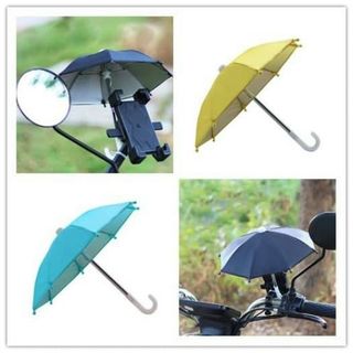 Dù mini gắn xe máy che điện thoại