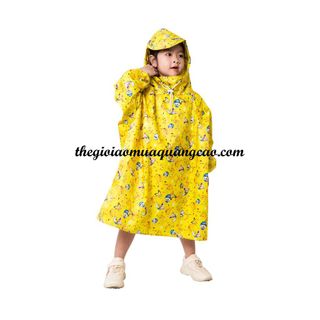 Áo mưa cho trẻ em, vải dù, bảo vệ bé tuyệt đối (Size 11 áo dài 110cm)