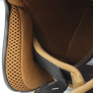 Mũ bảo hiểm 3/4 RUBY SRT - Xanh lính viền vàng, lót nâu cao cấp BH 12 tháng - tặng lưỡi trai